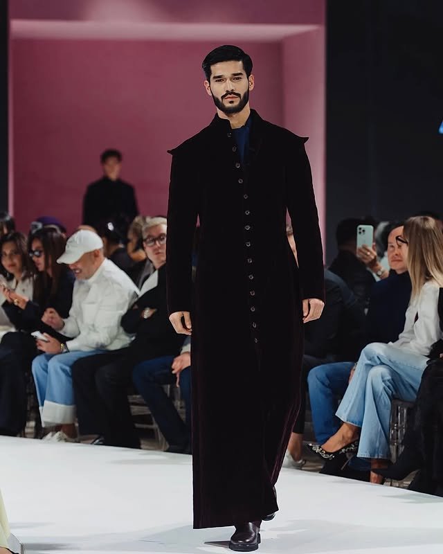 Commercial runway lookbook on stage